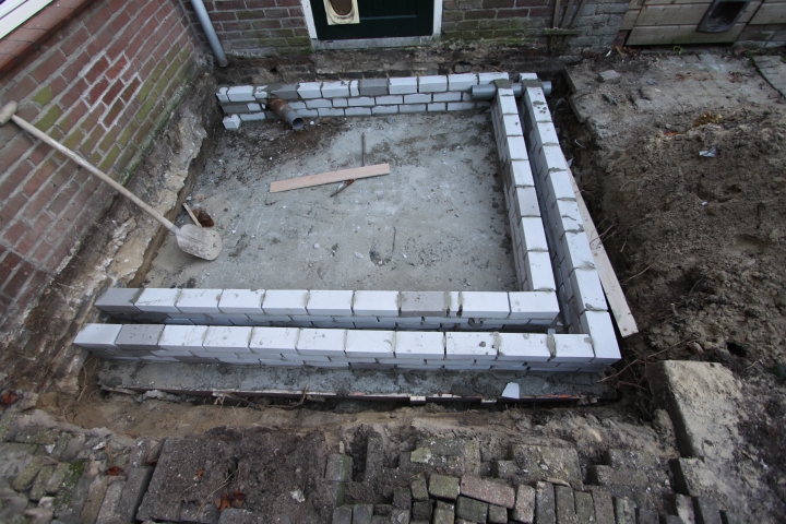 Verbouwing Week 2 houten bekisting beton;